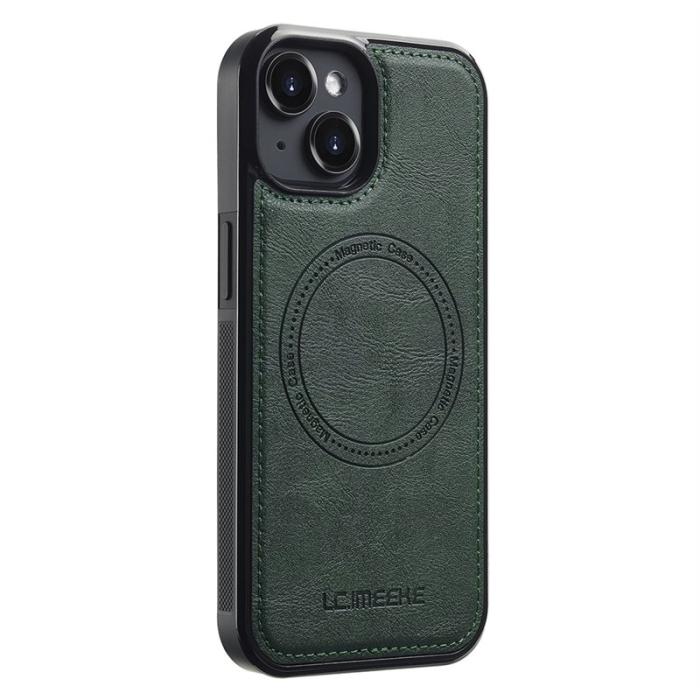 LC.imeeke - LC.IMEEKE L3 iPhone 13 Fodral Magnetiskt KonstLäder - Grön