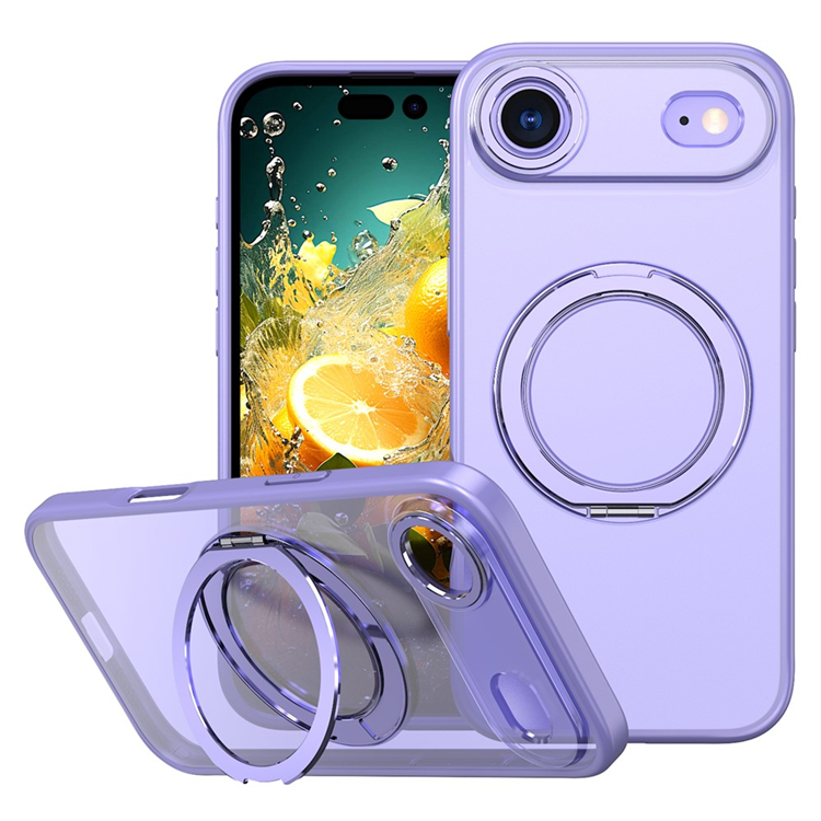 iPhone Air Mobilskal Ring Kickstand TPU PC Clear - Lila | 2353 | AlltMobil