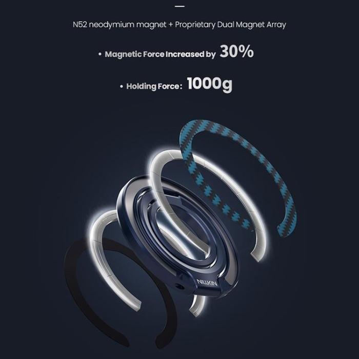 Nillkin - NILLKIN Magnetisk Ringhållare Kickstand Aramid Fiber Aluminiumhållare
