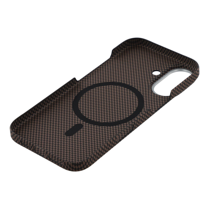 A-One Brand - iPhone 17 Mobilskal MagSafe Carbon Fiber - Gilded