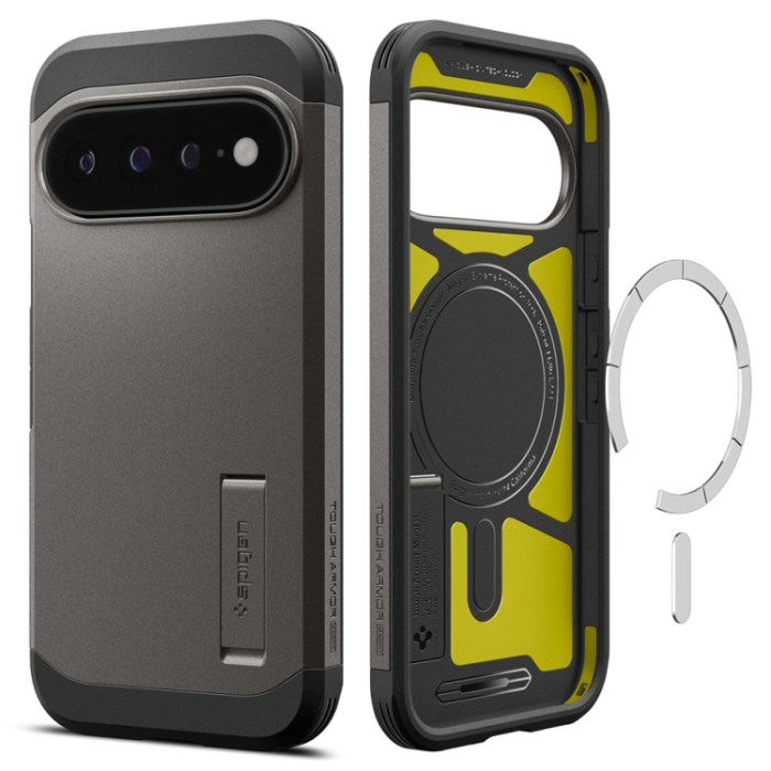 Spigen - Spigen Mobilskal För Google Pixel 11 Pro XL Magsafe Tough Armor - Gunmetal