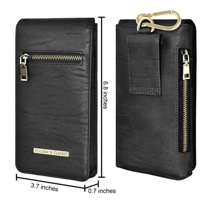 UTGATT1 - PULOKA Bältesväskor Vertical Multifunction Zipper - Svart