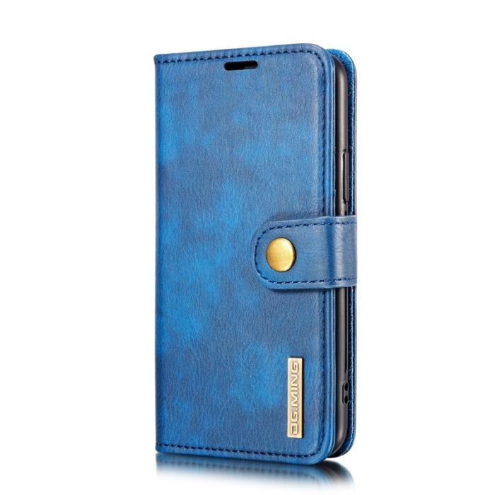 DG.MING - DG.MING iPhone 11 Pro Max Äkta Läder Plånboksfodral med Ställning - Blå