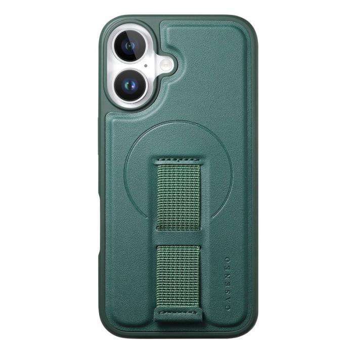 CASENEO - CASENEO iPhone 17 Fodral Magnetiskt KonstLäder - Grön