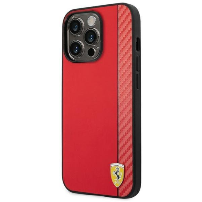 Ferrari - Ferrari iPhone 14 Pro Skal Hård Carbon - Röd
