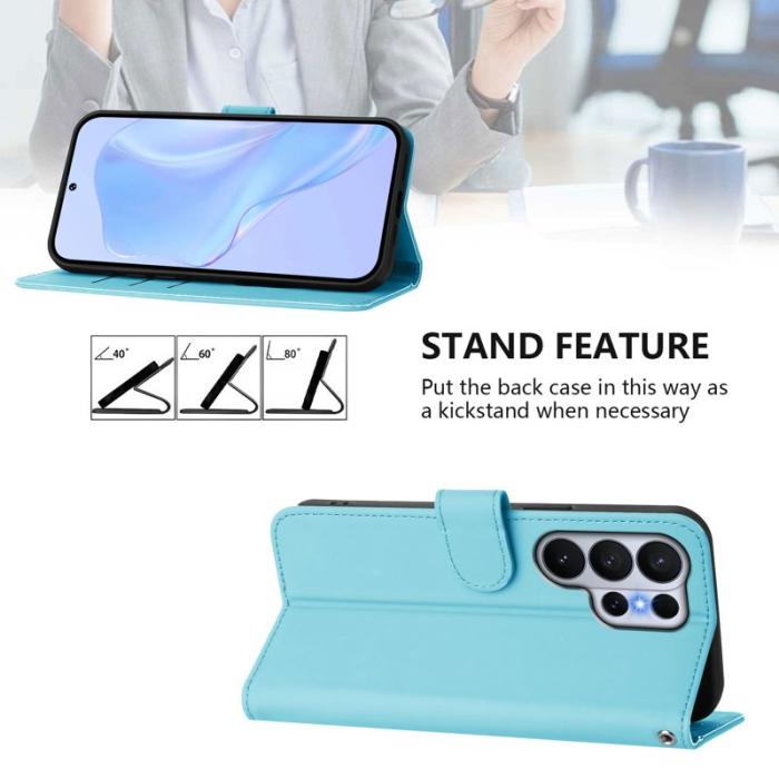 OEM - Samsung Galaxy S26 Ultra Fodral Konstläder - Ljusblå