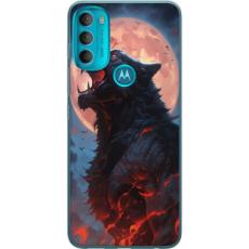 iSecrets - Mobilskal till Motorola Moto G71 5G med Ylande varg