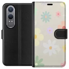 Gustaf - Pl&aring;nboksfodral till OnePlus Nord CE4 Lite med fejdande blommor