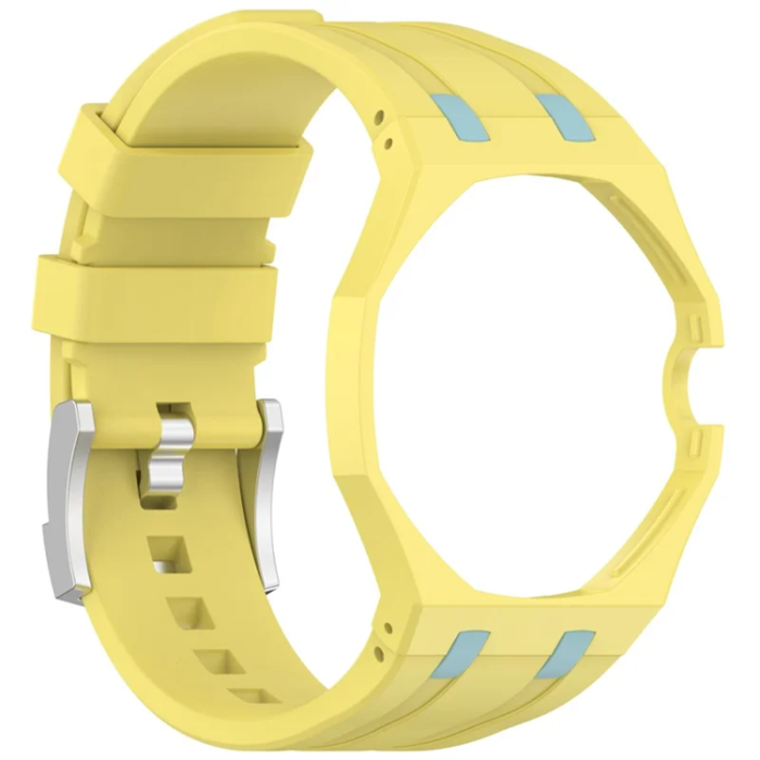 A-One Brand - Swatch Royal Pop Silikonarmband med Integrerat Skyddsskal - Gul