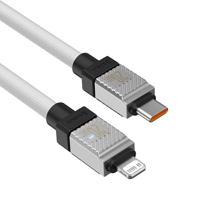 BASEUS - Baseus USB-C Till Lightning Kabel 20W 2m CoolPlay - Vit