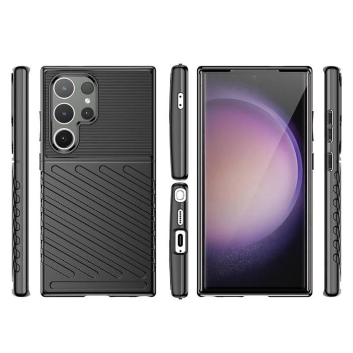 OEM - Galaxy S24 Ultra Mobilskal Thunder Armored - Svart