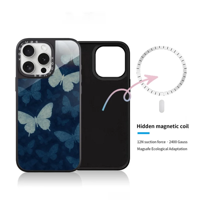 A-One Brand - iPhone 15 Pro Max Mobilskal MagSafe Aluminium Silikon