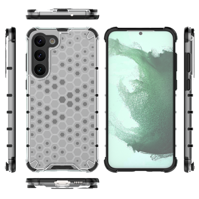 OEM - Galaxy S23 Plus Skal Honeycomb Armored Hybrid - Transparent