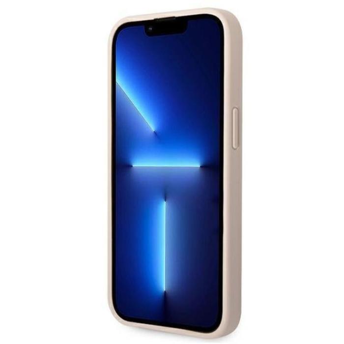Guess - GUESS iPhone 14 Skal 4G Big Metal Logo - Rosa