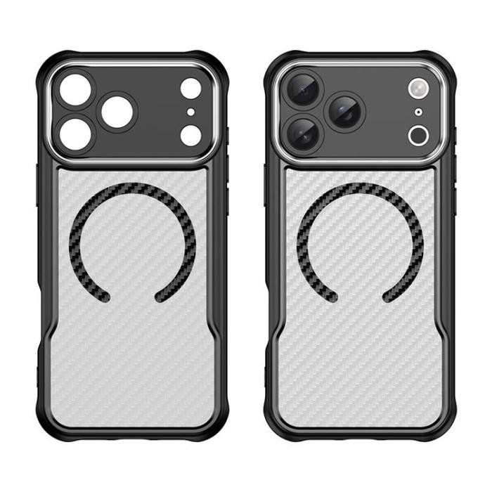 A-One Brand - iPhone 17 Pro Max Mobilskal MagSafe Carbon Fiber - Svart