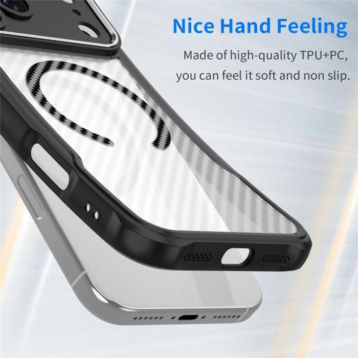A-One Brand - iPhone 17 Pro Max Mobilskal MagSafe Carbon Fiber - Svart