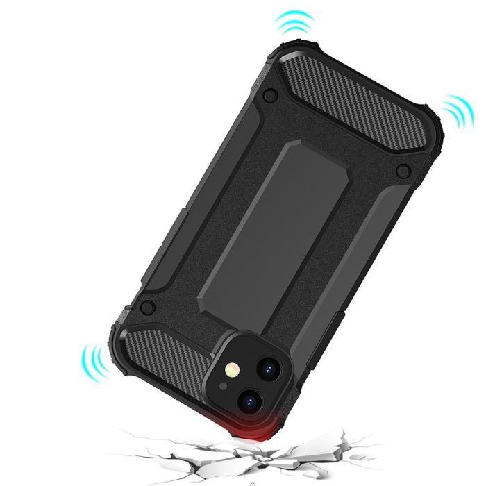 OEM - iPhone 12 Pro Max Skal Hybrid Armor - Svart