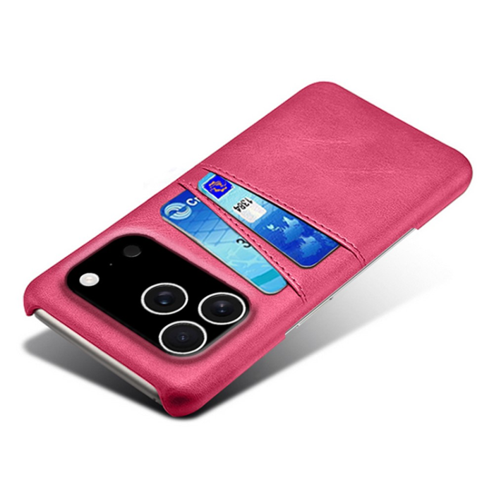 A-One Brand - iPhone 17 Pro Max Mobilskal Korthållare Dual - Rosé