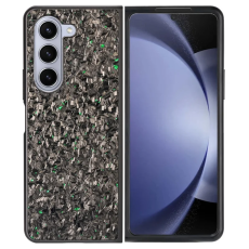 A-One Brand - Galaxy Z Fold 6 5G Mobilskal Aramid Fiber Forged Texture - Gr&ouml;n