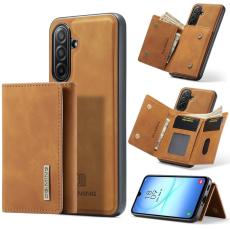 DG.MING - DG.MING Samsung Galaxy A17 5G Konstl&auml;der Pl&aring;nboksfodral Brun