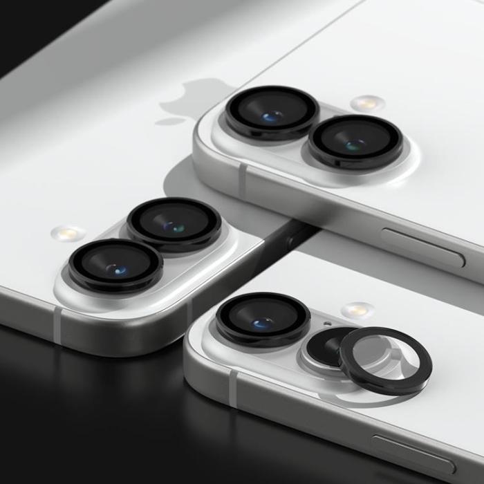 Ringke - Ringke [2-Pack] iPhone 16/16 Plus Kameralinsskydd Härdat Glas