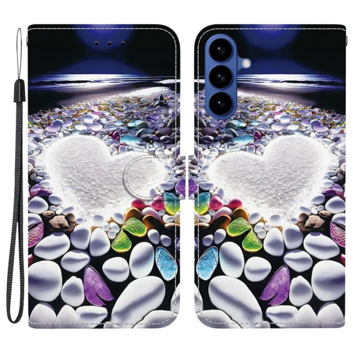 OEM - Samsung Galaxy S26 / S26 Pro Plånboksfodral Mönstertryck Konstläder - Hjärta