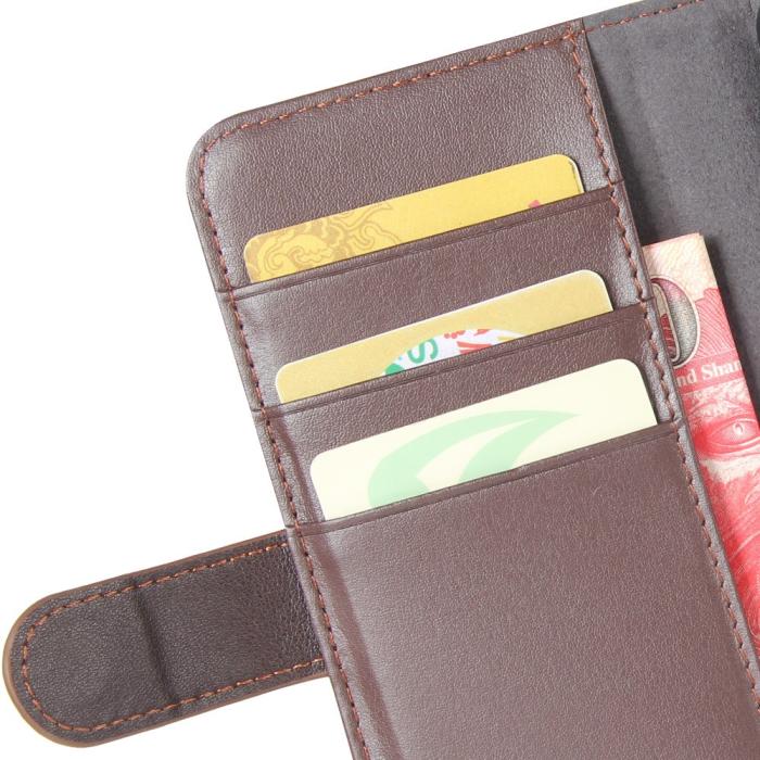 UTGATT1 - Genuine Split Plånboksfodral till Apple iPhone XS MAX - Brun