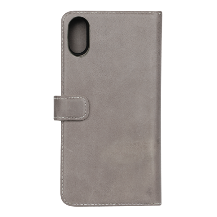UTGATT1 - Essentials Läder wallet till iPhone XR - Grå