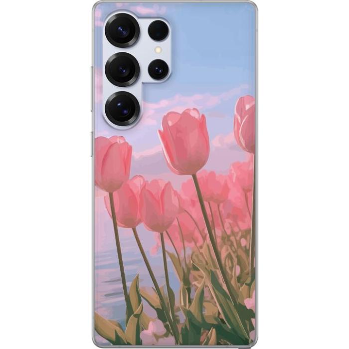 iSecrets - Mobilskal till Samsung Galaxy S25 Ultra med Rosa Tulpaner