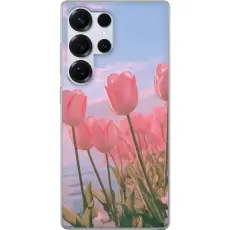 Gustaf - Mobilskal till Samsung Galaxy S25 Ultra med Rosa Tulpaner