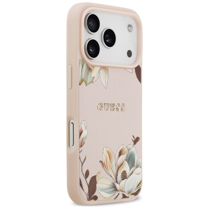 Guess - Guess iPhone 17 Pro Mobilskal Magsafe Classic Logo - Rosa