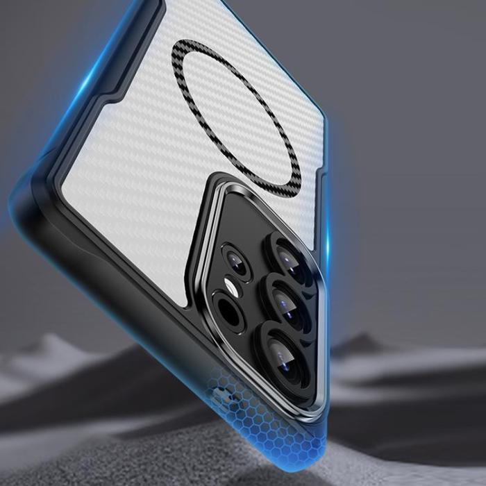 OEM - Galaxy S24 Ultra Mobilskal MagSafe Defender Carbon - Svart