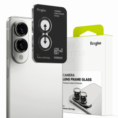 Ringke - Ringke Galaxy S25 Edge Härdat Glas Kameralinsskydd Ram