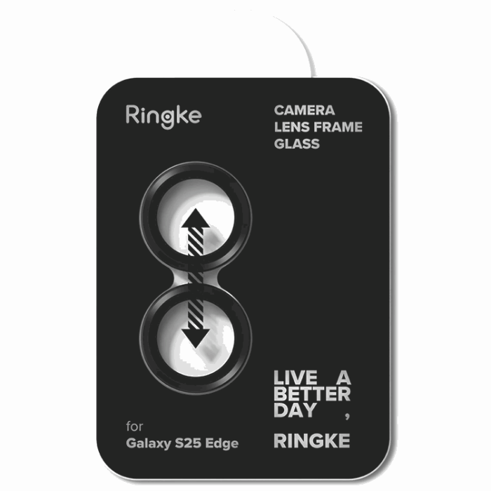 Ringke - Ringke Galaxy S25 Edge Härdat Glas Kameralinsskydd Ram