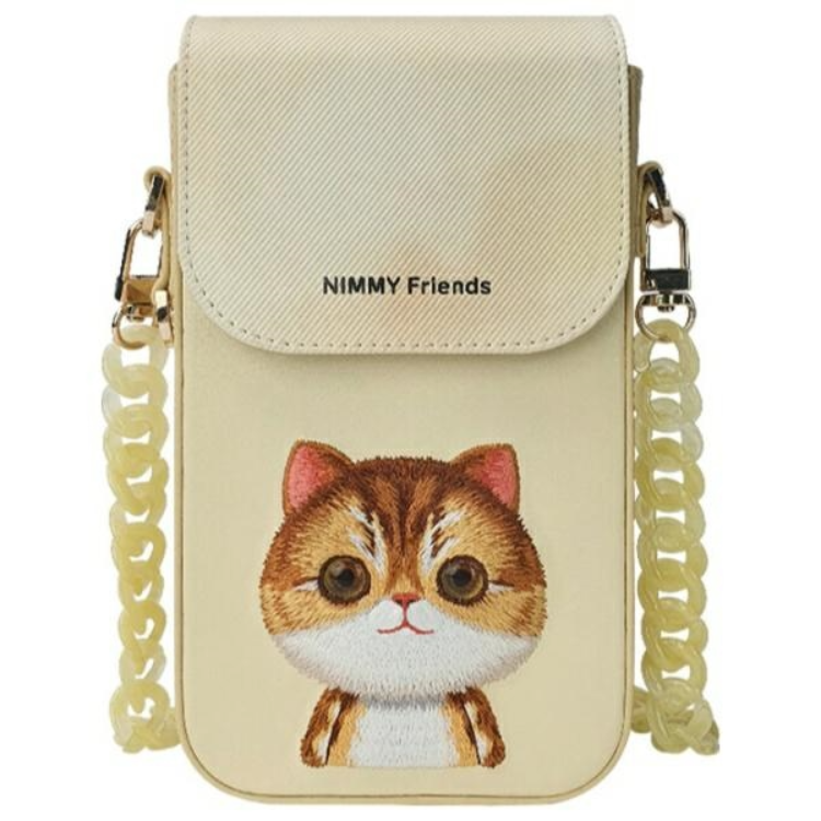 Nimmy Halsbandsfodral Big Eyed Pet 2.0 Cat - Khaki | 2353 | AlltMobil