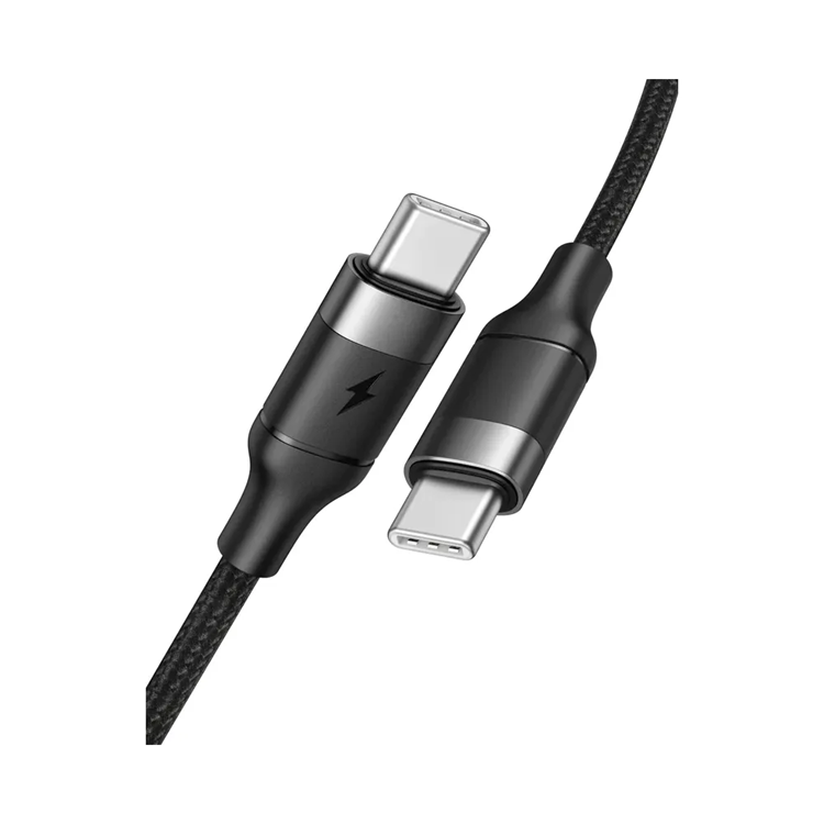 Veger USB-C till USB-C kabel 1.5m 2.4A - Svart | 3541 | AlltMobil