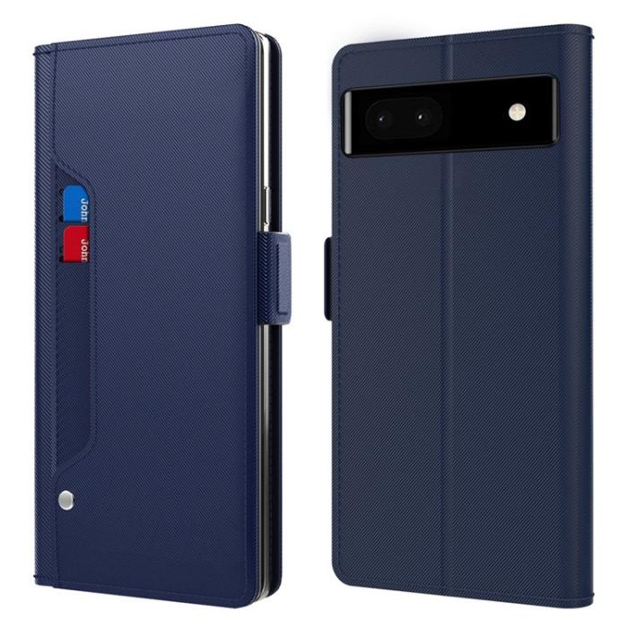A-One Brand - Google Pixel 6a Plånboksfodral Mirror Ultra Slim - Blå