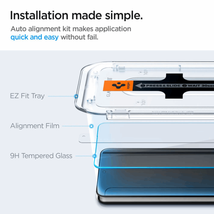 Spigen - [2-Pack] Spigen Galaxy S24 Plus/S25 Plus Härdat glas Skärmskydd