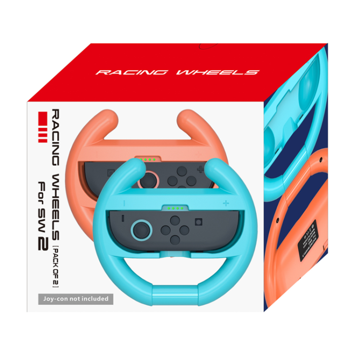 A-One Brand - Nintendo Switch 2 Joy-Con Racing Ratt (2-Pack) - Svart