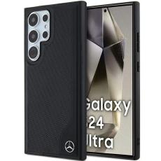 Mercedes - Mercedes Mobilskal till Galaxy S24 Ultra MagSafe L&auml;der Debossed Line