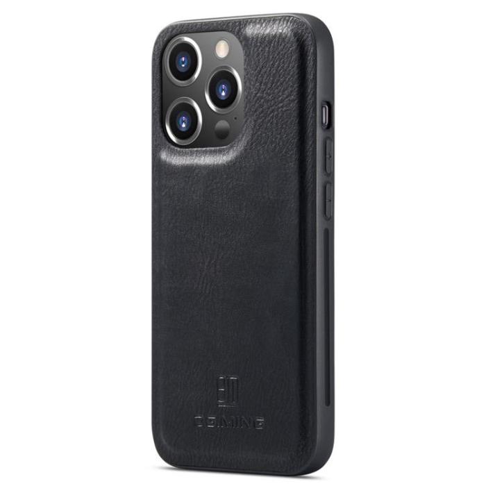 DG.MING - DG.MING iPhone 14 Pro Max Plånboksfodral Split Detachable Flip - Svart