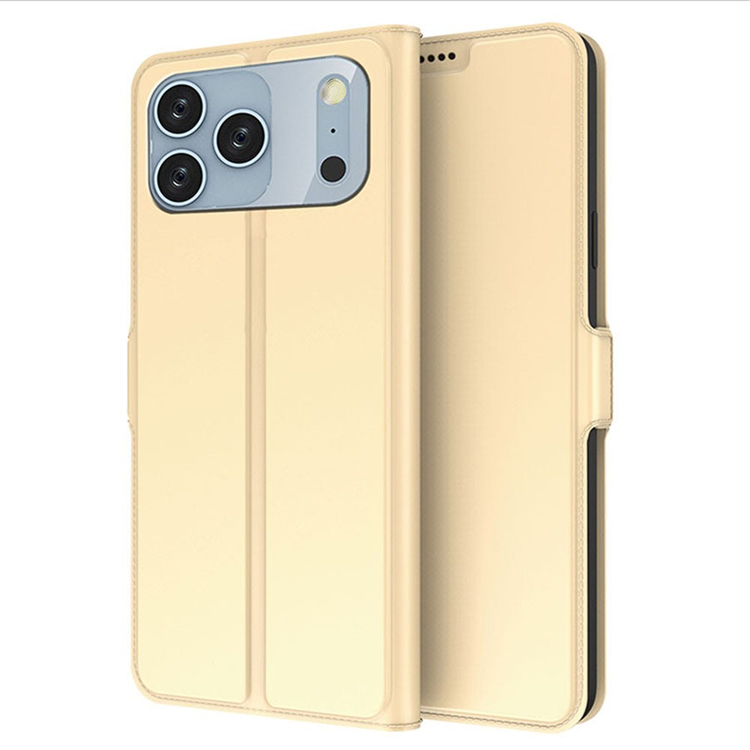 iPhone 17 Pro Max Plånboksfodral Shockproof - Guld (Guld) | 2353 | AlltMobil