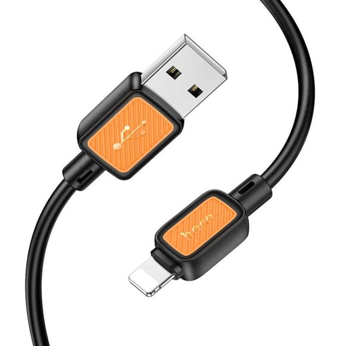 Hoco - HOCO USB-A till Lightning Kabel 2.4A 1 m X108 - Svart