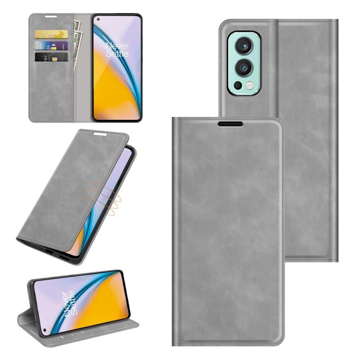 OEM - Flipfodral OnePlus Nord 2 5G - Grå