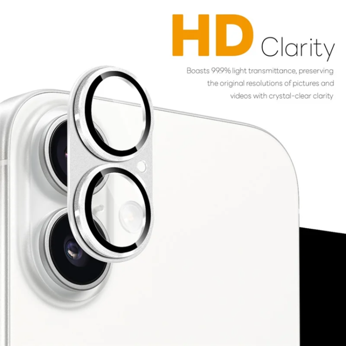 NORTHJO - NORTHJO iPhone 17 Kameralinsskydd Härdat Glas - Silver