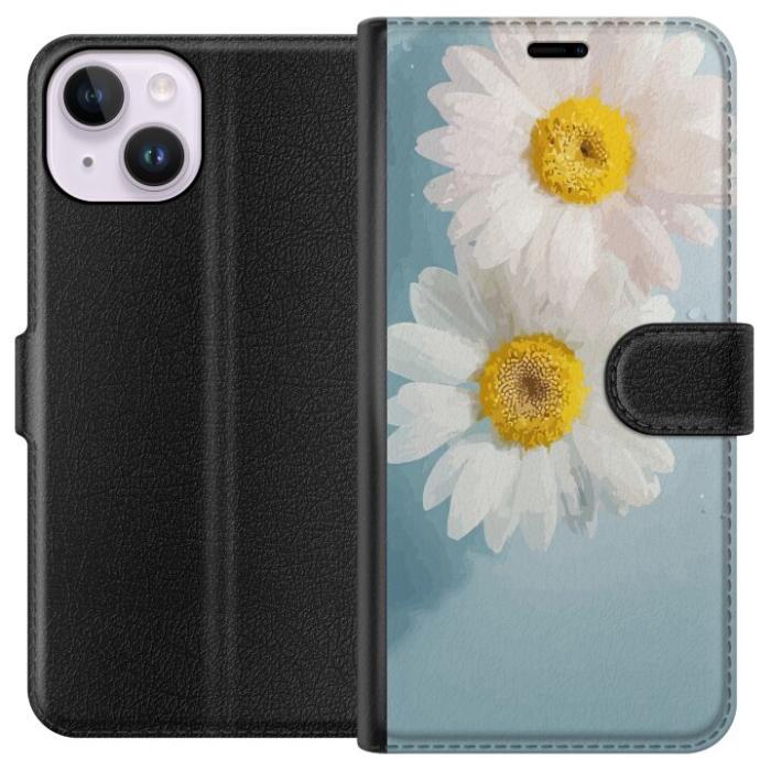iSecrets - Plånboksfodral till Apple iPhone 14 med Sommarblommor