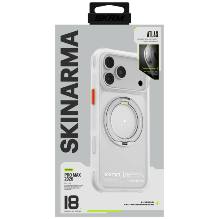 Skinarma - Skinarma Mobilskal För iPhone 18 Pro Max/17 Pro Max Magsafe Atlas - Vit
