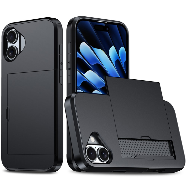 iPhone 17 Mobilskal korthållare - Svart | 2353 | AlltMobil