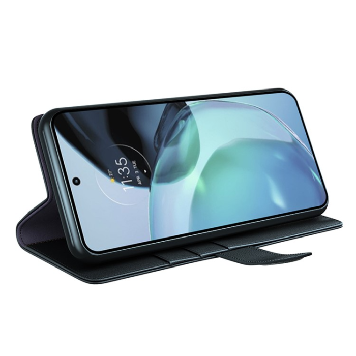 A-One Brand - Google Pixel 7A Plånboksfodral Äkta läder Cow - Svart