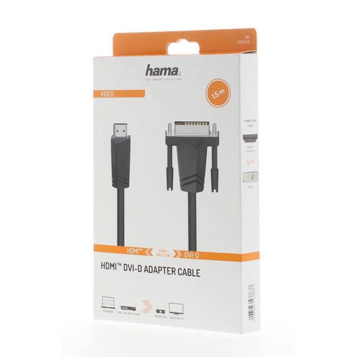 Hama - Hama HDMI Till DVI/D Kabel 1.5m - Svart